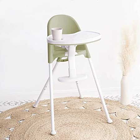 Folding High Chair with Double Tray