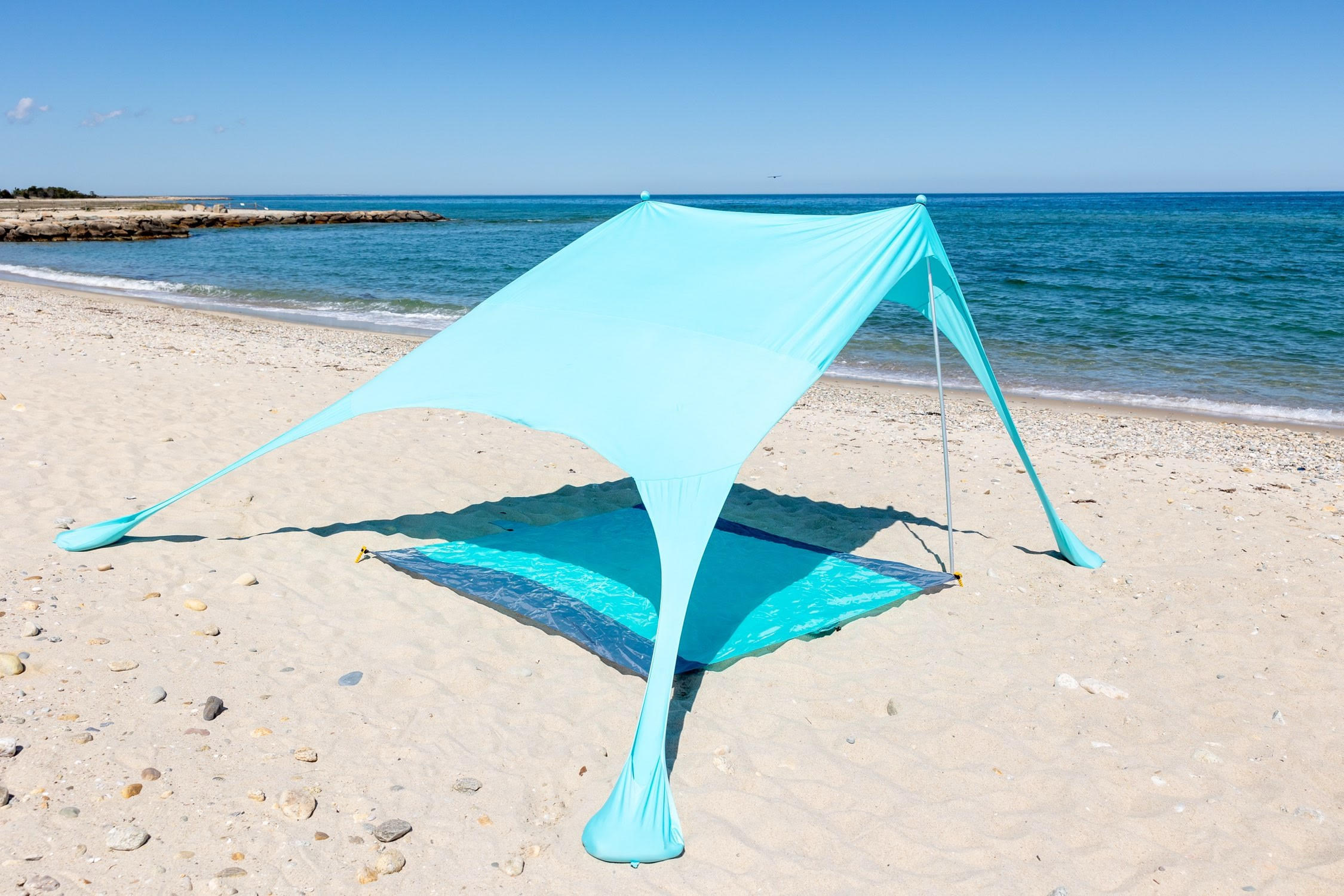 Sun Shade with Beach Blanket